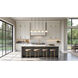 Renaud LED 46 inch Modern Gold Linear Chandelier Ceiling Light