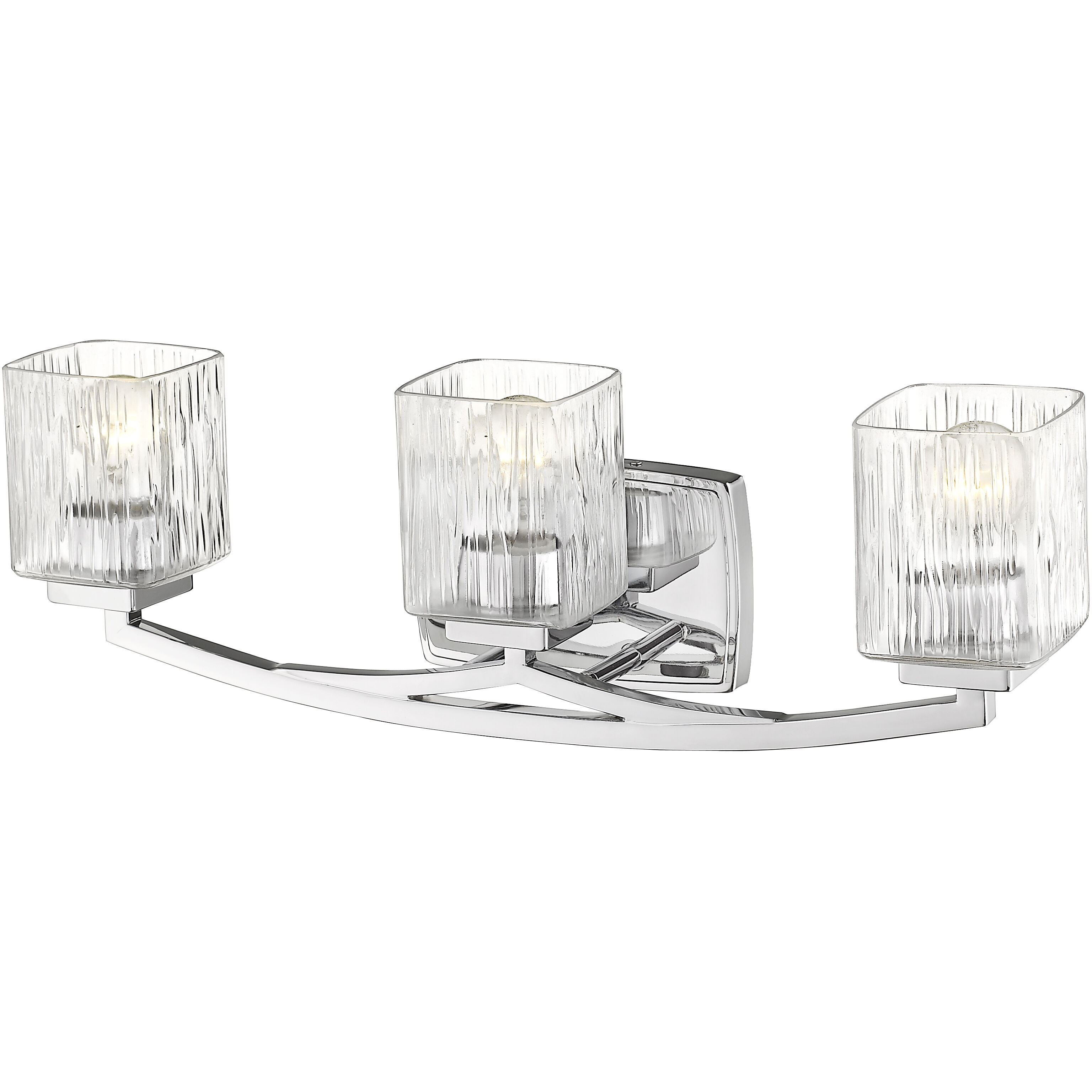 Zaid 3 Light 24 inch Chrome Vanity Wall Light