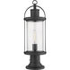 Roundhouse 1 Light 22.5 inch Black Outdoor Pier Mounted Fixture