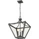 Montalcino 3 Light 16 inch Iron Ore Chandelier Ceiling Light