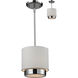 Jade 1 Light 8 inch Chrome Pendant Ceiling Light