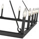 Barclay 16 Light 45 inch Matte Black Chandelier Ceiling Light