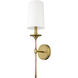 Emily Wall Sconce Wall Light in Rubbed Brass