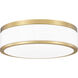 Ballord LED 12 inch Modern Gold Flush Mount Ceiling Light