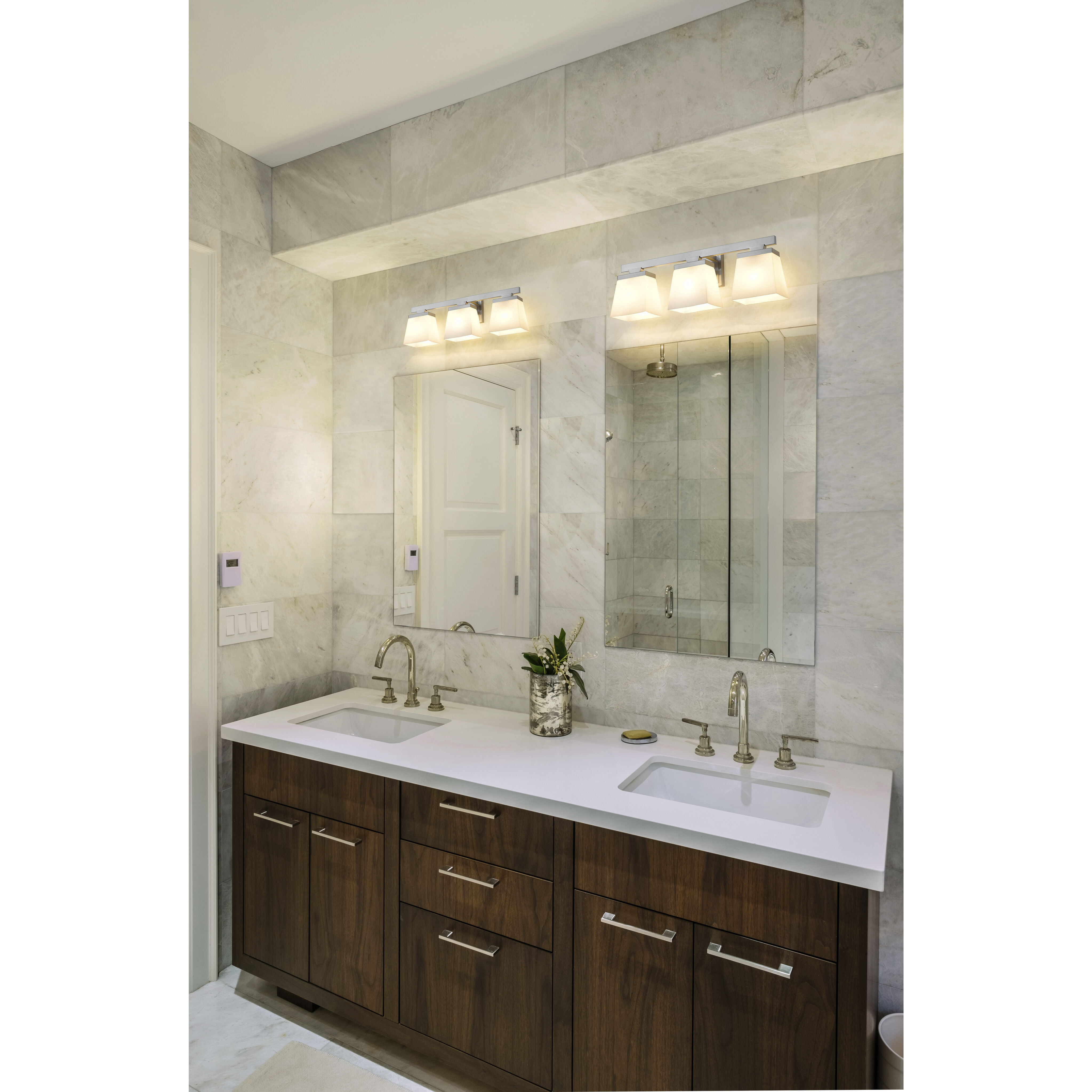 Astor 3 Light 23 inch Brushed Nickel Vanity Wall Light
