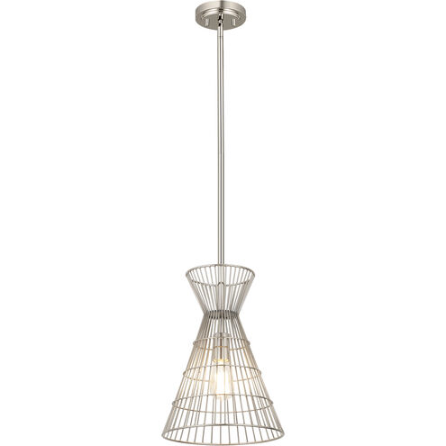 Alito 1 Light 11 inch Polished Nickel Pendant Ceiling Light