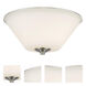 Jarra 2 Light 13 inch Brushed Nickel Flush Mount Ceiling Light