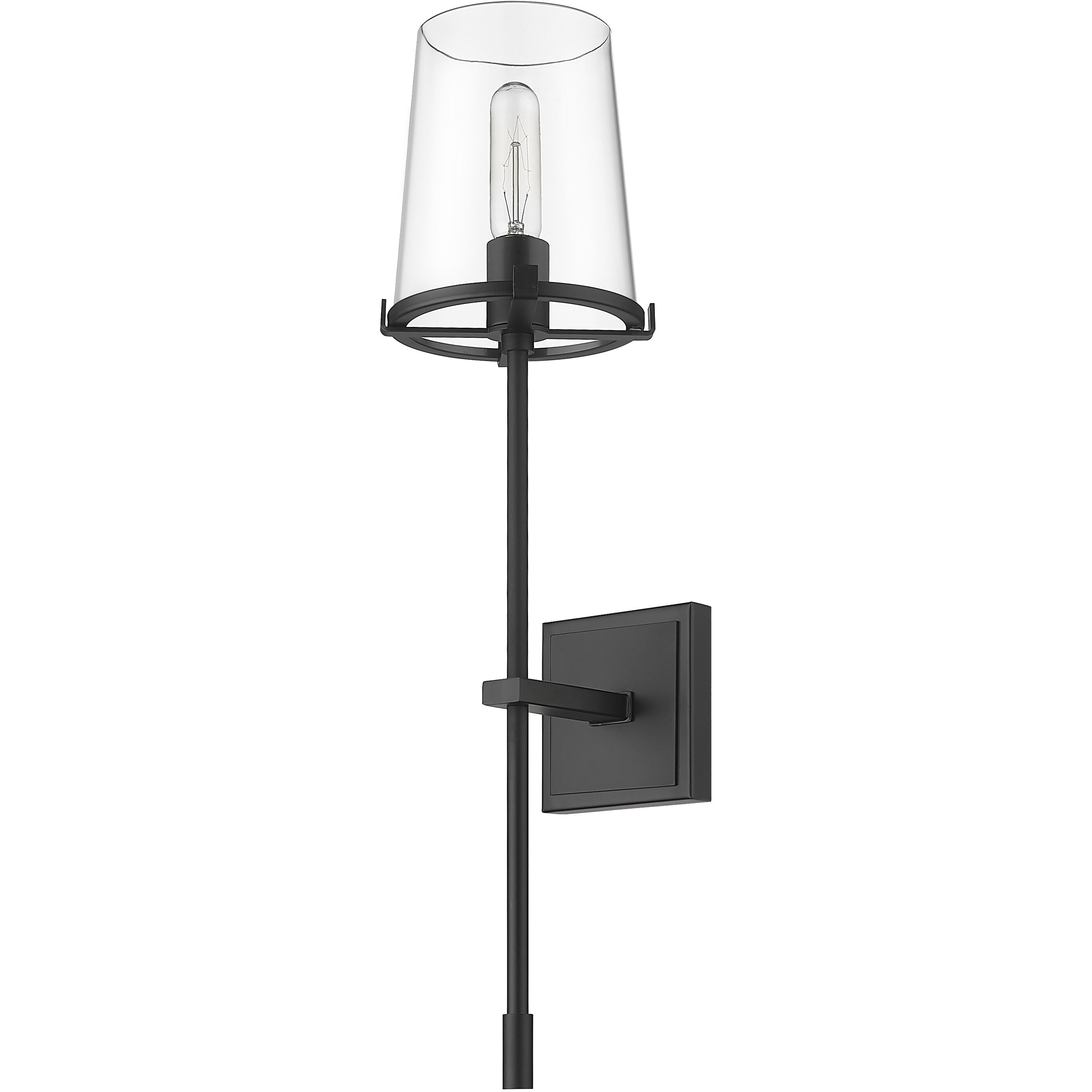 Callista 1 Light 6.5 inch Matte Black Wall Sconce Wall Light