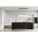 Farrell 7 Light 54 inch Matte Black Linear Chandelier Ceiling Light