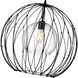 Elle 1 Light 24 inch Matte Black Pendant Ceiling Light