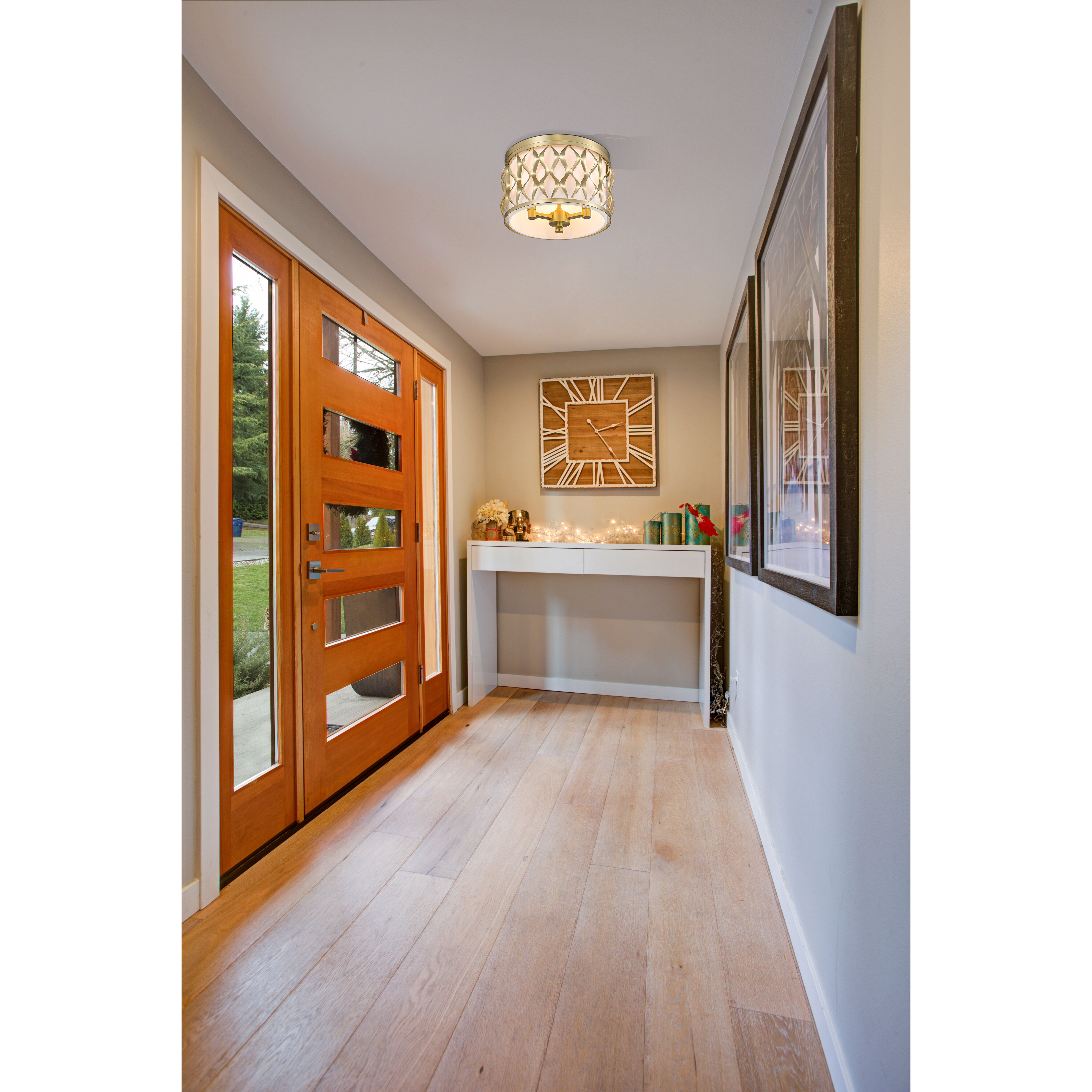 Harden 3 Light 12.25 inch Modern Gold Flush mount Ceiling Light