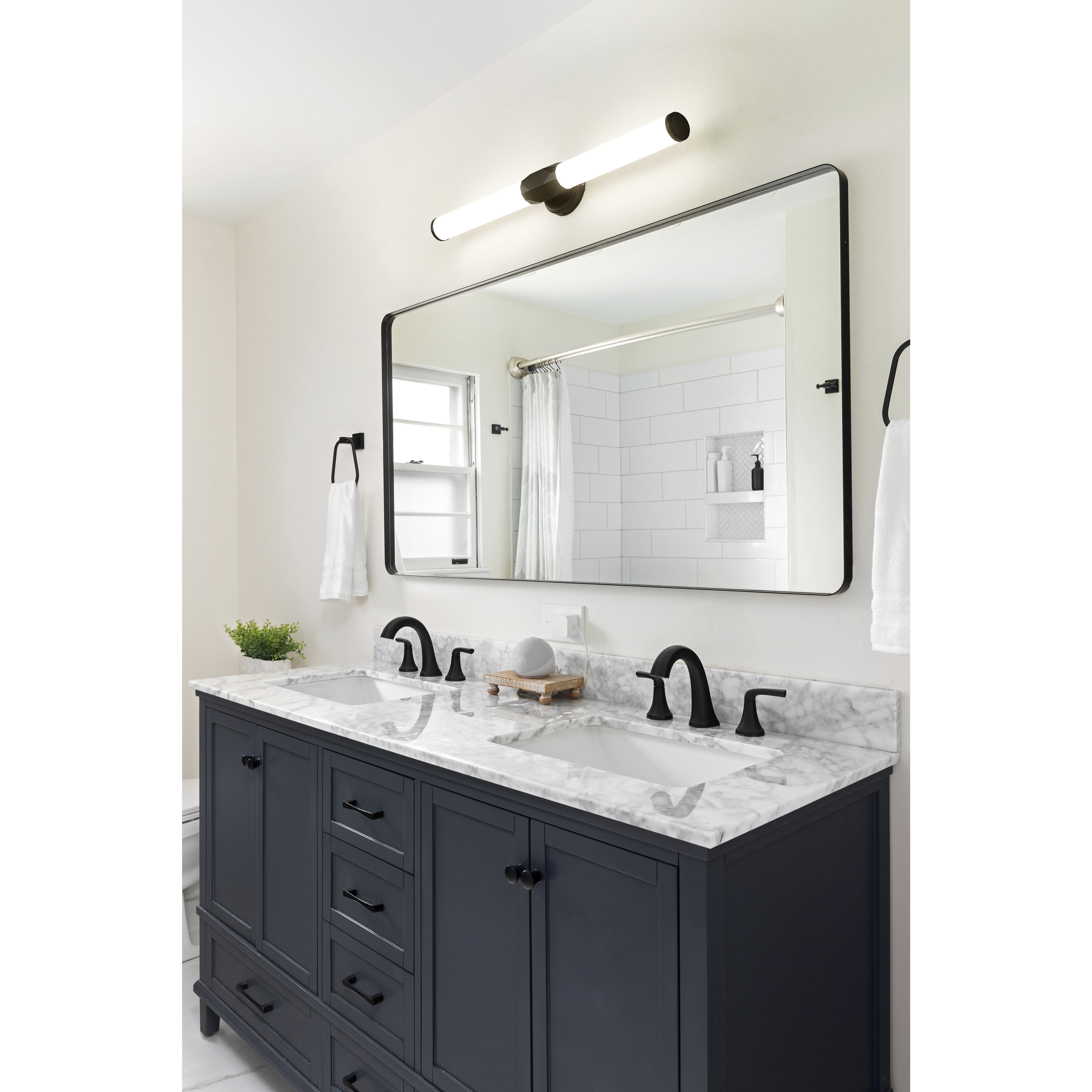 Cooper LED 32 inch Matte Black Vanity Wall Light