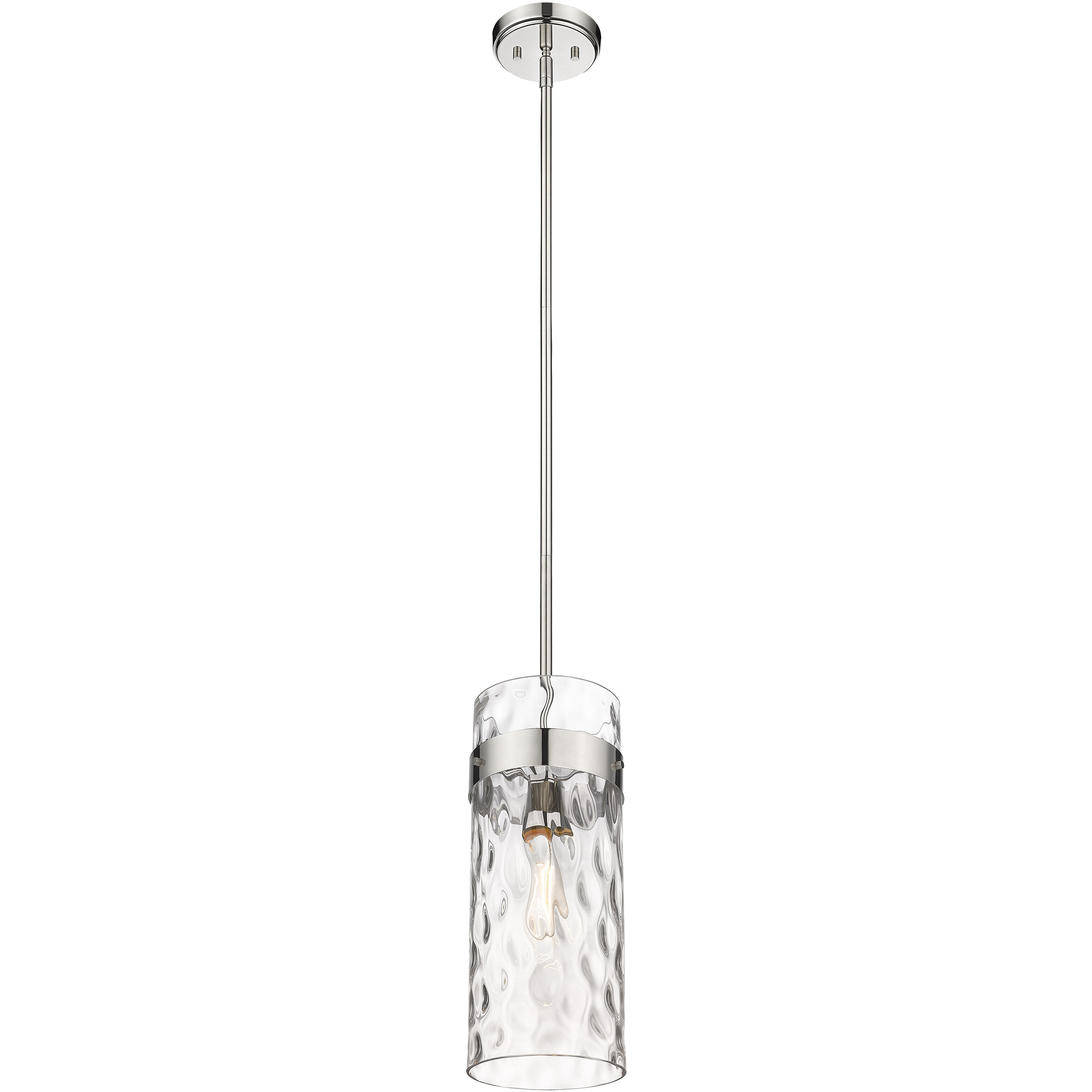 Fontaine 1 Light 6.5 inch Polished Nickel Pendant Ceiling Light