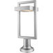 Luttrel LED 23.75 inch Silver Outdoor Pier Mounted Fixture