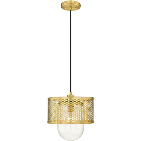 Kipton 1 Light 11 inch Rubbed Brass Pendant Ceiling Light in Rubbed Bronze