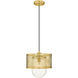 Kipton 1 Light 11 inch Rubbed Brass Pendant Ceiling Light in Rubbed Bronze