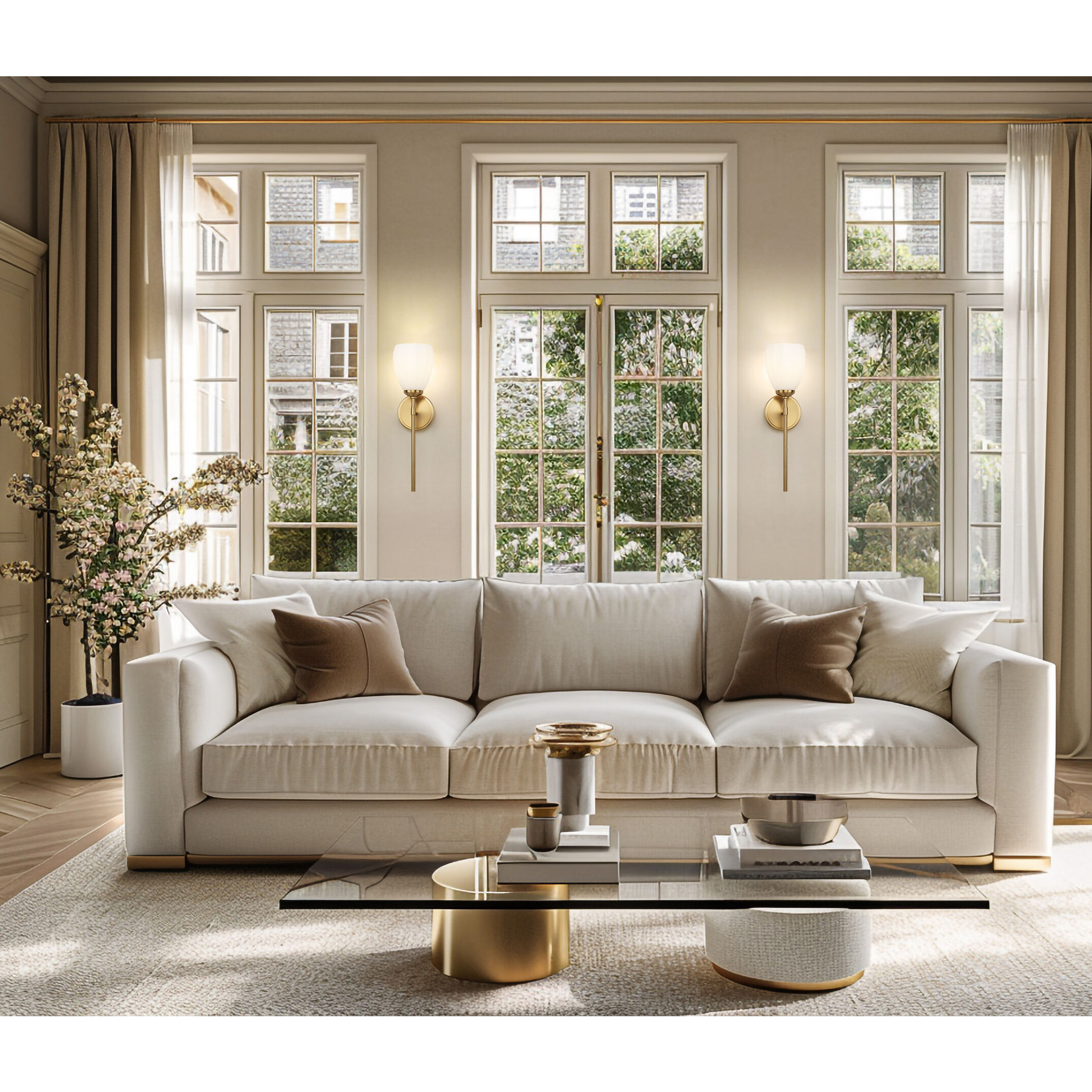 Oren Wall Sconce Wall Light in Modern Gold