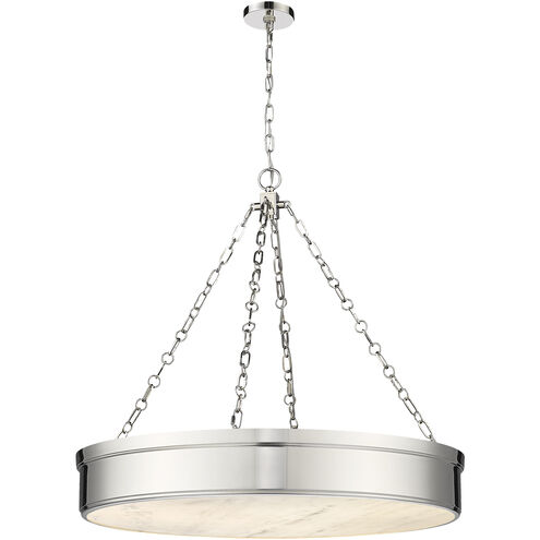 Anders 3 Light 33 inch Polished Nickel Chandelier Ceiling Light