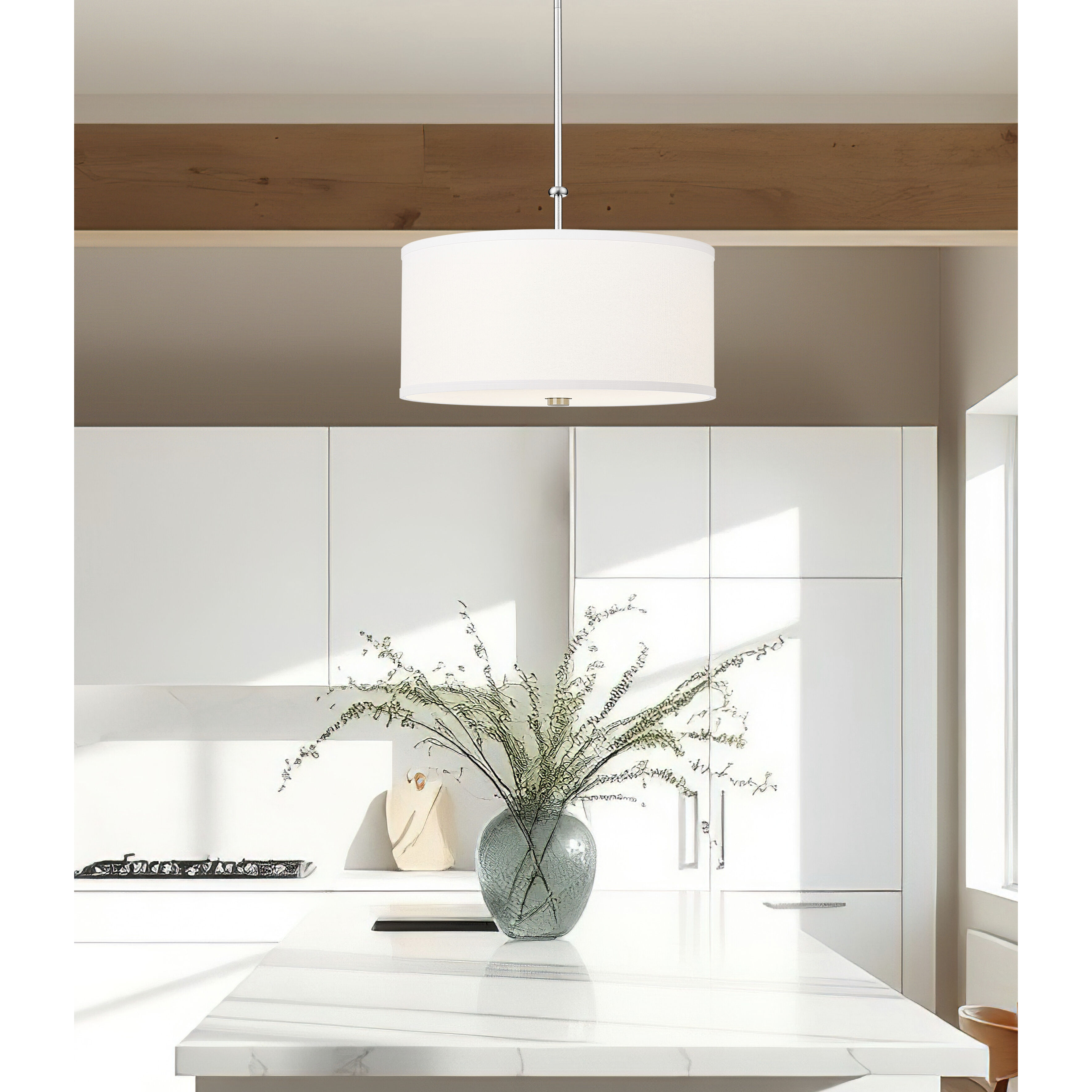 Linden Pendant Ceiling Light in Brushed Nickel