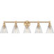 Auden 5 Light 39.75 inch Bathroom Vanity Light