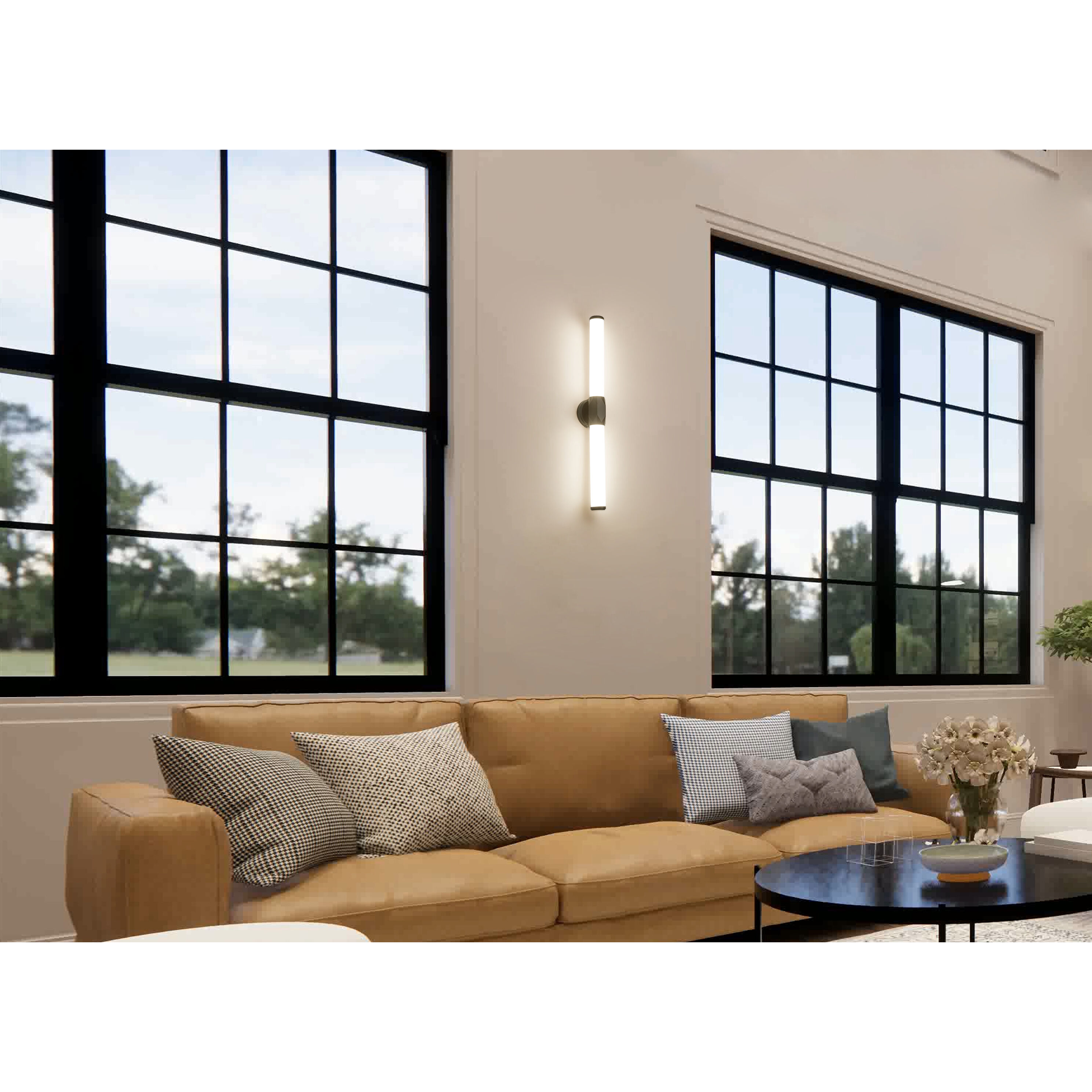 Cooper LED 32 inch Matte Black Vanity Wall Light