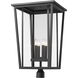 Seoul 4 Light 30.75 inch Black Outdoor Post Mount Fixture