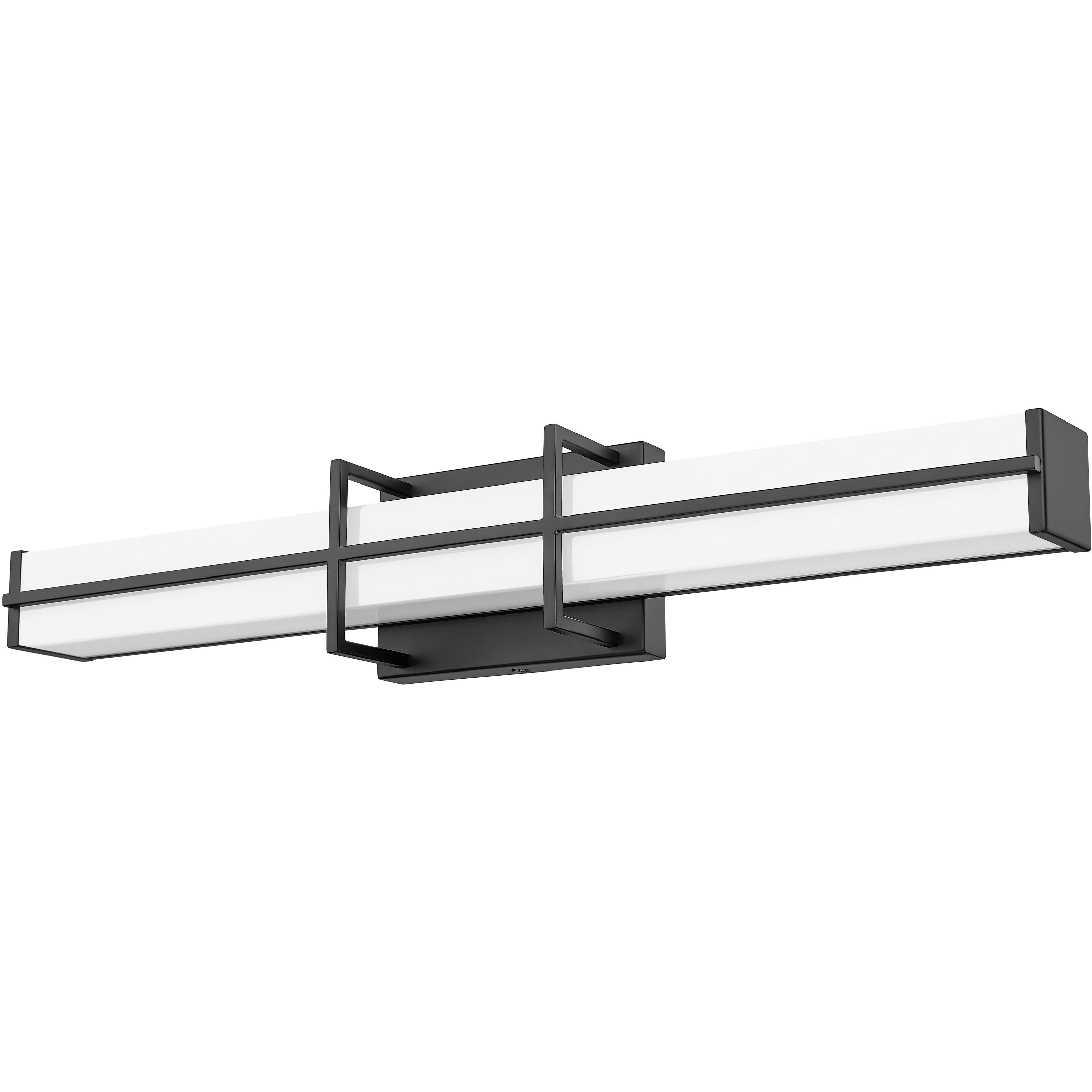 Harrison LED 25 inch Matte Black Vanity Wall Light