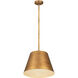 Maddox 1 Light 18 inch Rubbed Brass Chandelier Ceiling Light