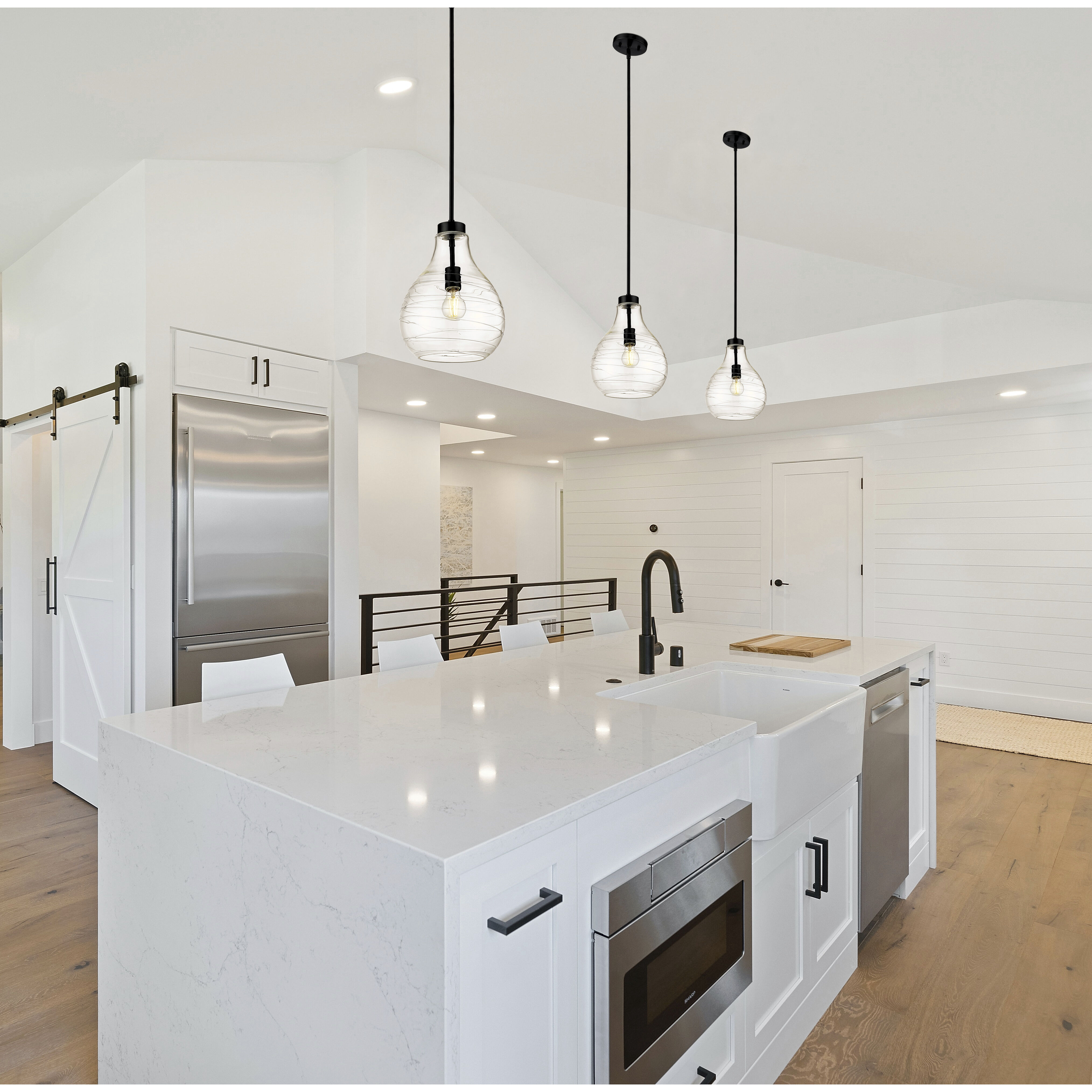 Bon Air 1 Light 10 inch Matte Black Pendant Ceiling Light