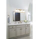 Vaughn 4 Light 31.5 inch Luxe Gold Vanity Wall Light
