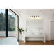 Bryant 5 Light 40.5 inch Matte Black Vanity Wall Light