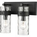Fontaine 2 Light 14 inch Matte Black Vanity Wall Light