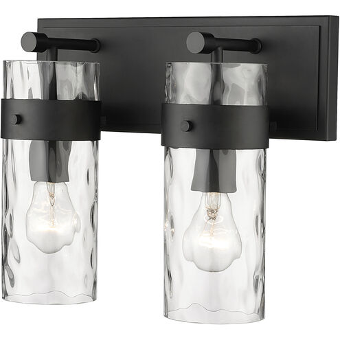 Fontaine 2 Light 14 inch Matte Black Vanity Wall Light