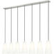 Farrell 7 Light 54 inch Brushed Nickel Linear Chandelier Ceiling Light