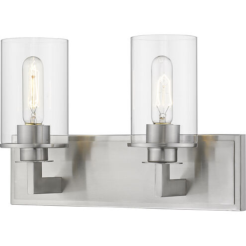 Savannah 2 Light 16.25 inch Brushed Nickel Vanity Wall Light