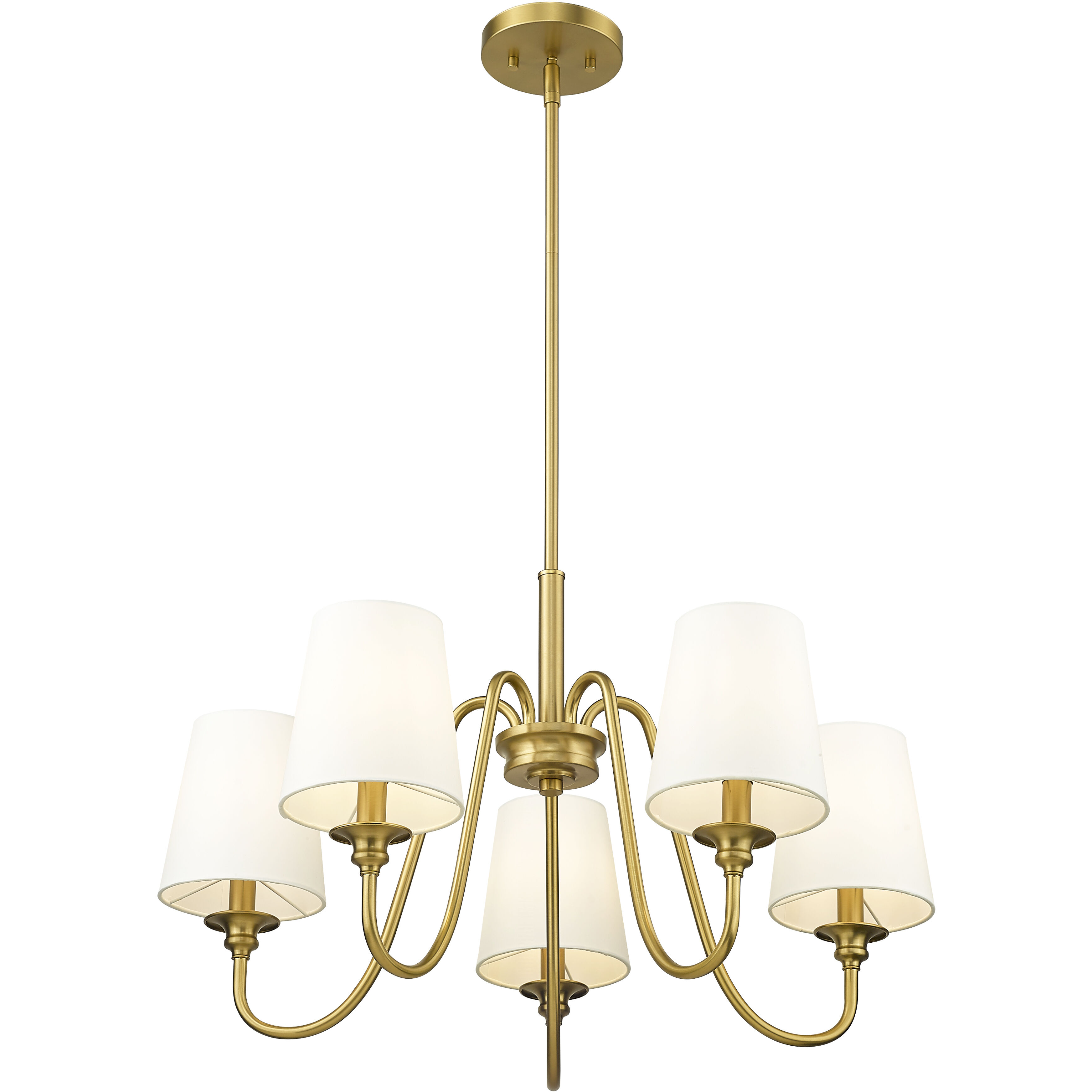Gianna 5 Light 26 inch Modern Gold Chandelier Ceiling Light
