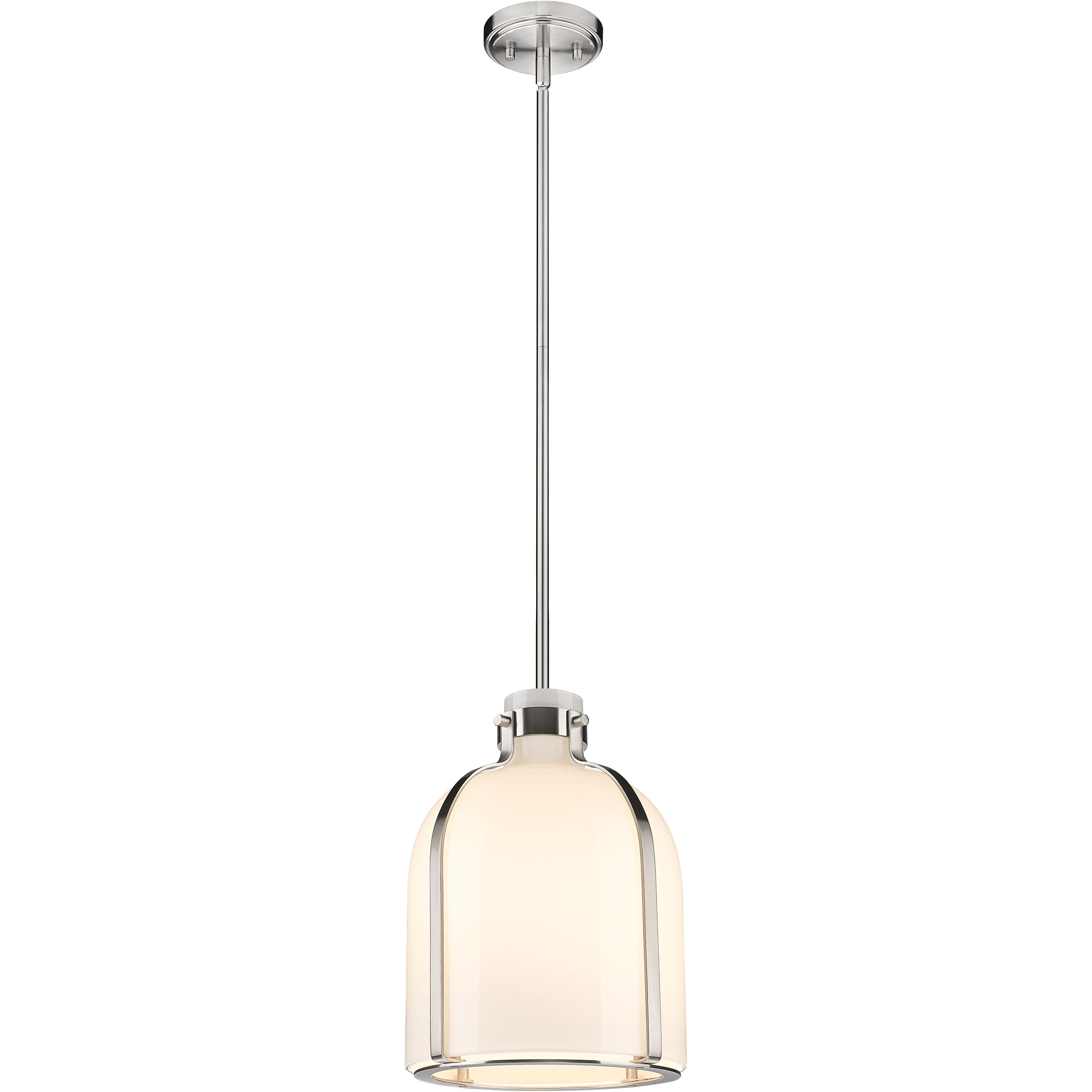 Pearson 1 Light 9.75 inch Brushed Nickel Pendant Ceiling Light