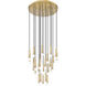 Stari 27 Light 36 inch Modern Gold Chandelier Ceiling Light