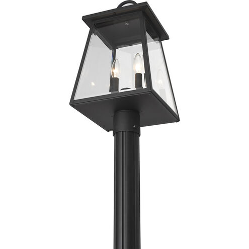 Broughton 2 Light 113.25 inch Black Outdoor Post Mounted Fixture