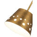 Katie 1 Light 12 inch Rubbed Brass Pendant Ceiling Light