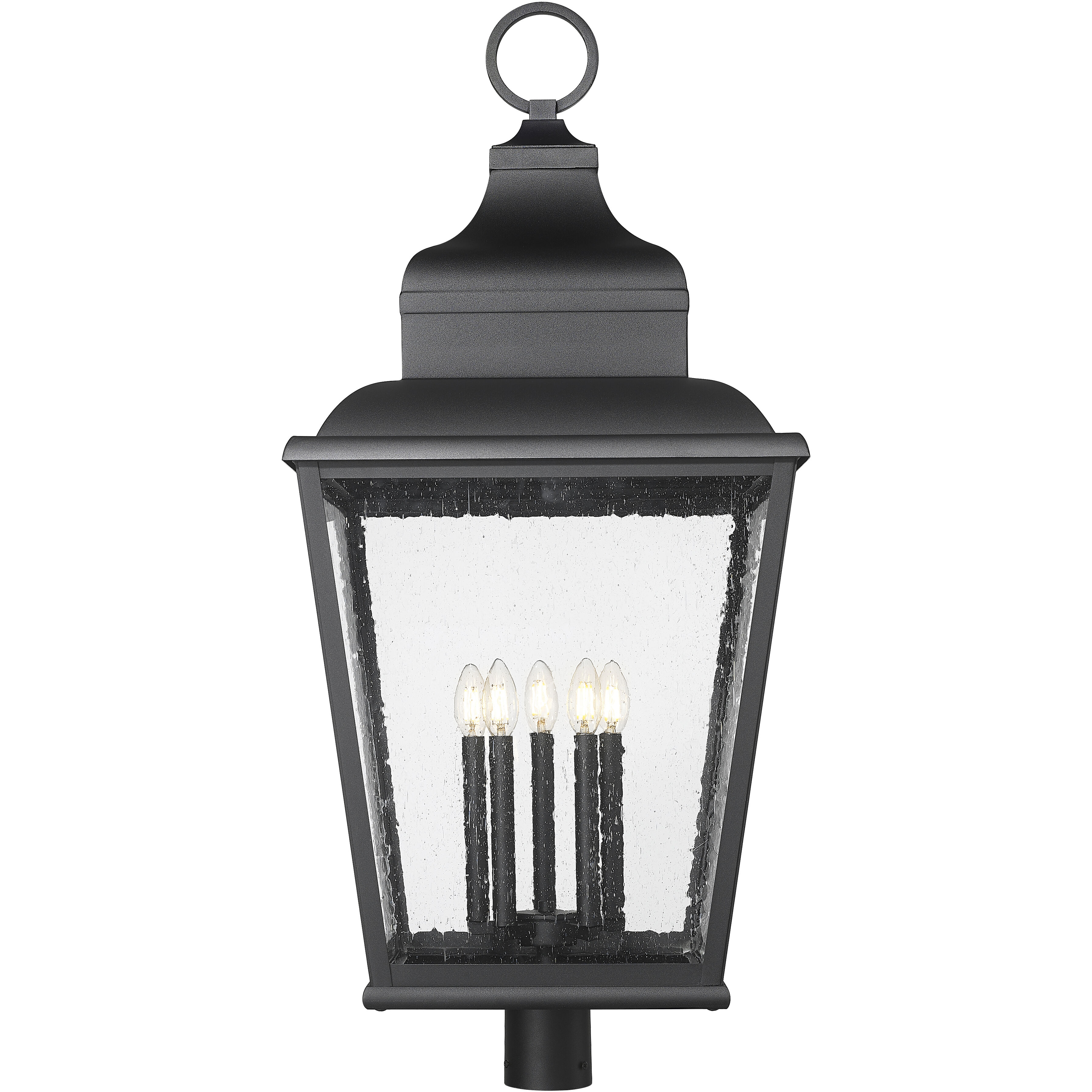 Raphael 5 Light 40.75 inch Sand Black Outdoor Post Mount Fixture in Soft Sand Black