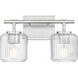 Landon 2 Light 14 inch Brushed Nickel Vanity Wall Light
