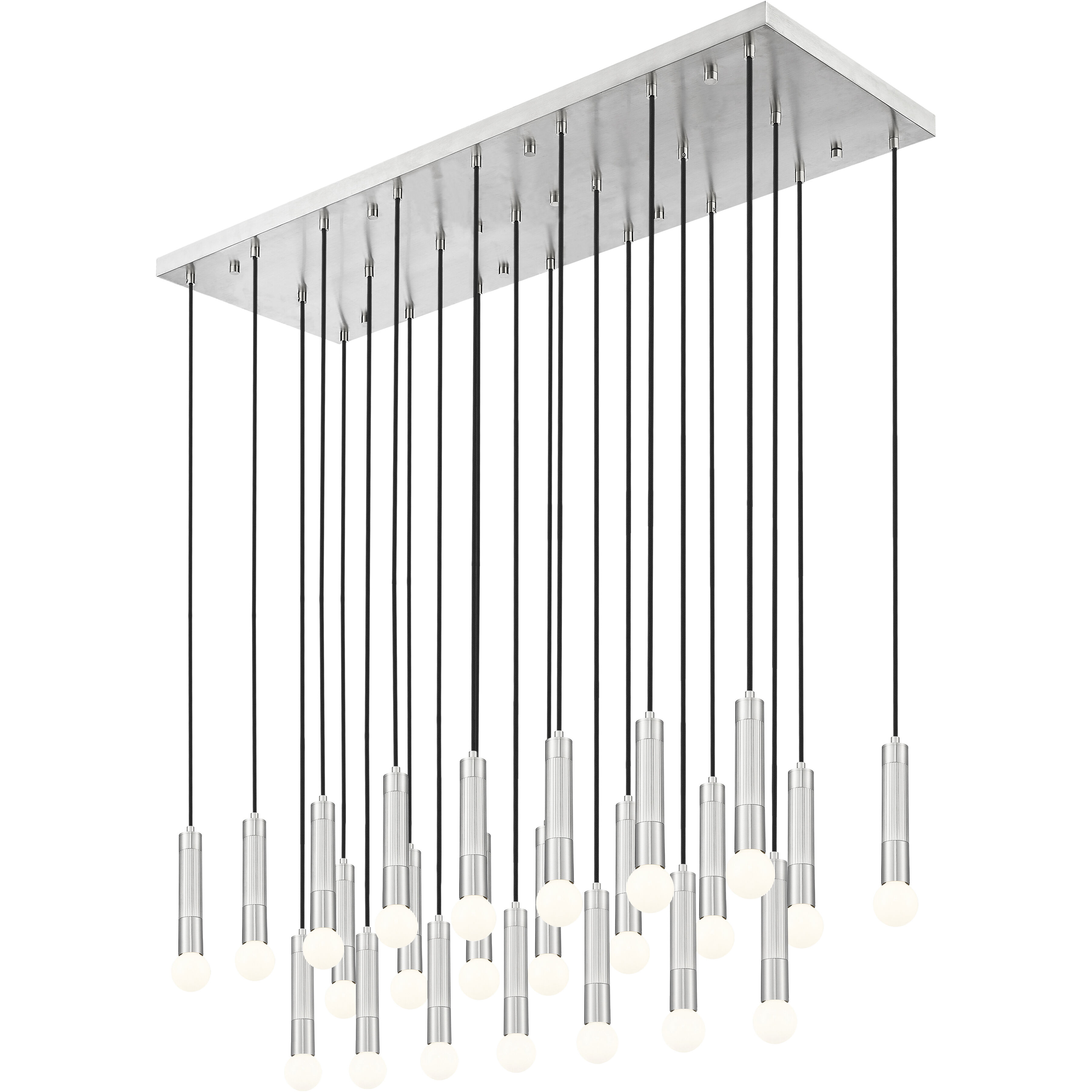 Stari Linear Chandelier Ceiling Light in Brushed Nickel