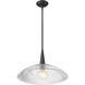 Lunelle 1 Light 18 inch Matte Black Pendant Ceiling Light