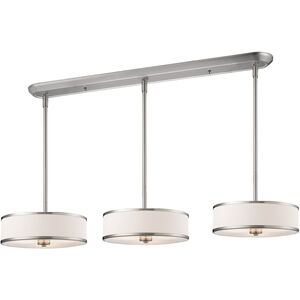 Cameo 9 Light 60 inch Brushed Nickel Island Ceiling Light