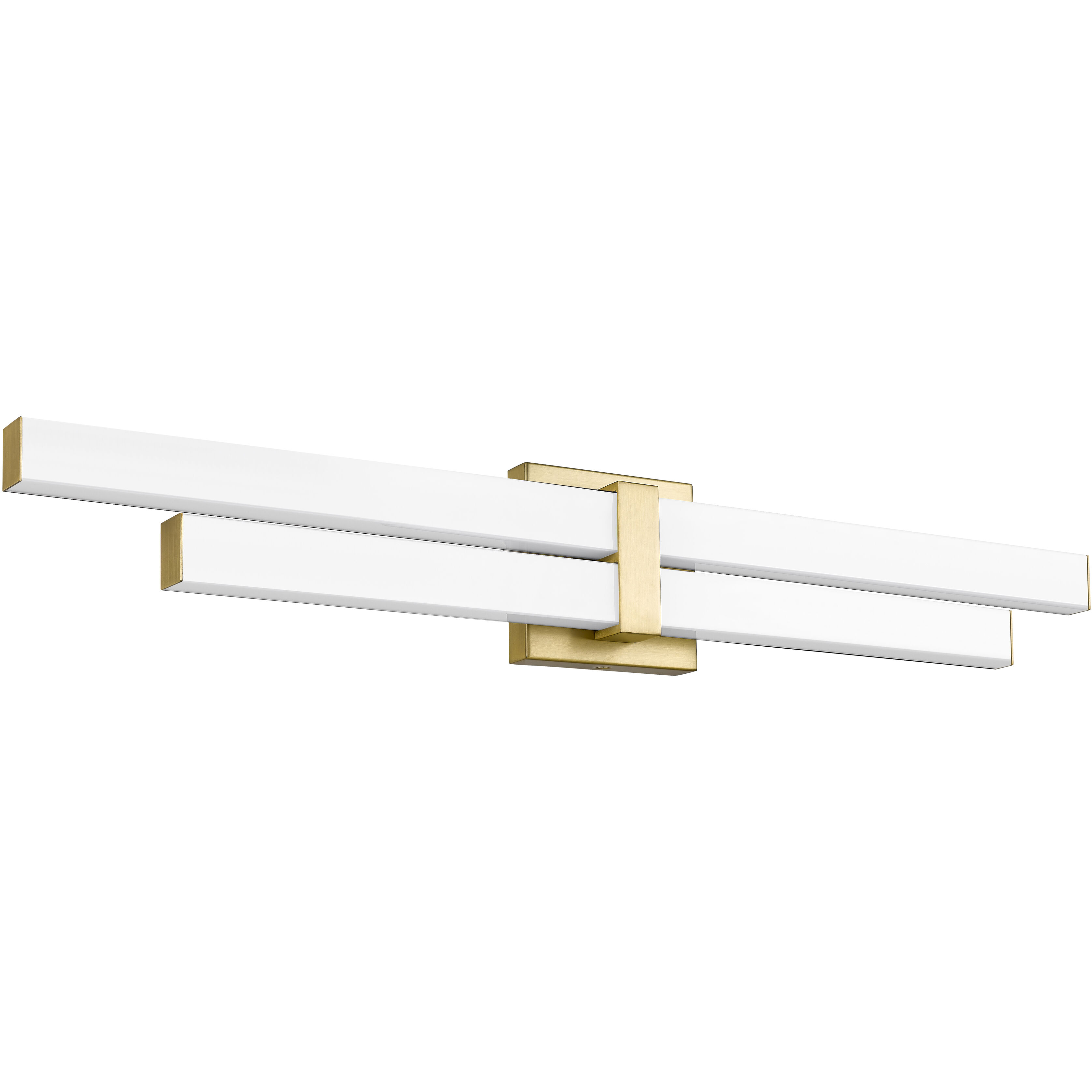 Zane LED 32 inch Modern Gold Vanity Wall Light