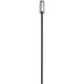 Aura 1 Light 143.75 inch Black Outdoor Post Mounted Fixture in G9