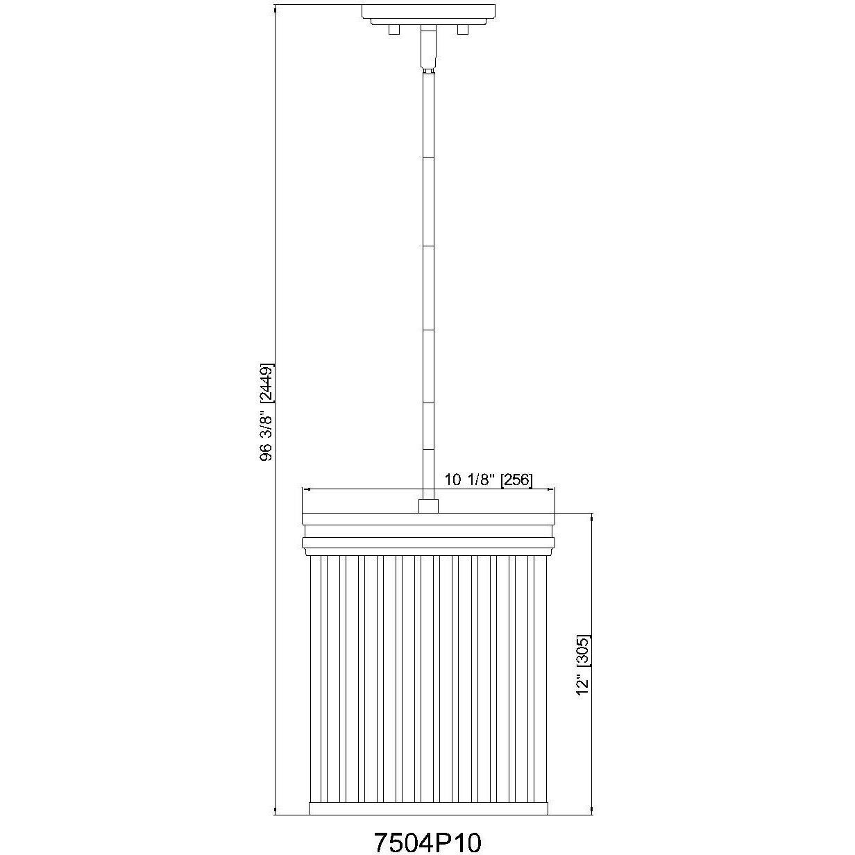 Carnaby 3 Light 10 inch Matte Black Pendant Ceiling Light