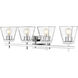 Lauren 4 Light 30.5 inch Chrome Vanity Wall Light