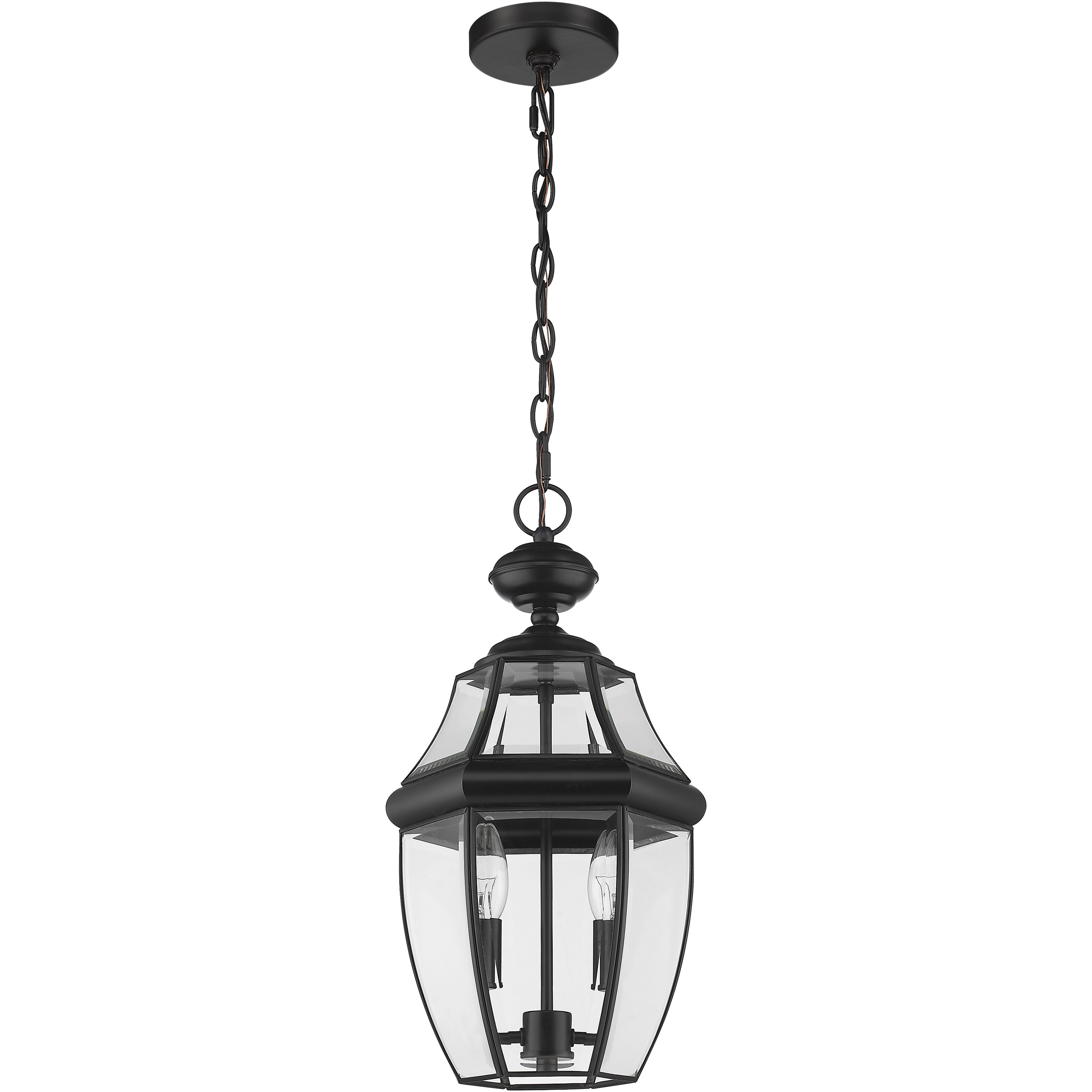 Westover 2 Light 10 inch Black Outdoor Chain Mount Ceiling Fixture
